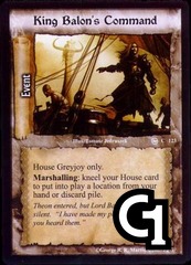 King Balon's Command